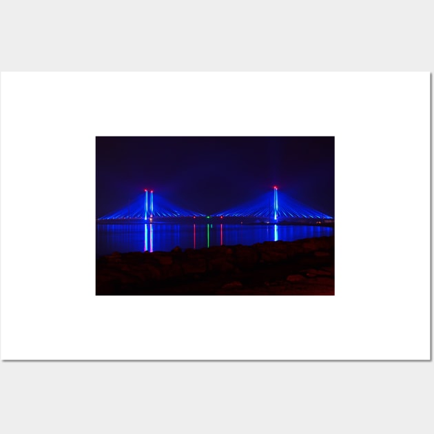 Indian River Bridge After Dark Wall Art by Swartwout